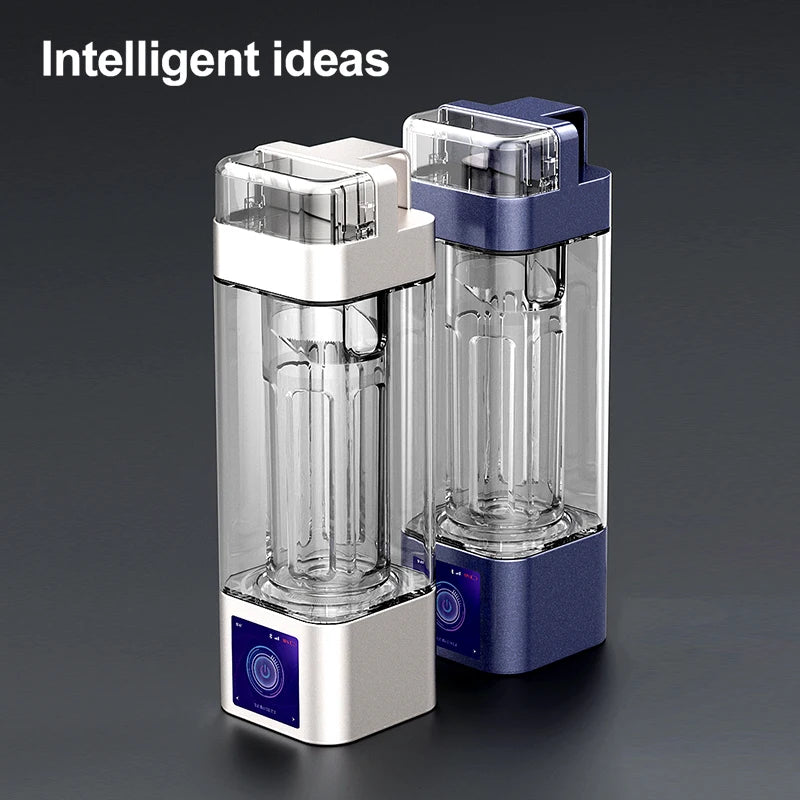 YenvQee 10000PPB H2 Portable Rich  Water Bottle Spe/pem Rich Hydrogen Cup Water Generator With Inhaler Wasserstoff Wasserflasche