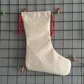 Christmas Decoration Sublimation Blank Cotton Linen Socks Christmas Tree Hanging Socks DIY Stockings Gift Bags