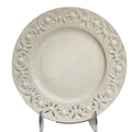 Creative and Simple Ceramic Household Embossed Plate European  Tableware Dessert Plate Embossed Hollow Porcelain Plate