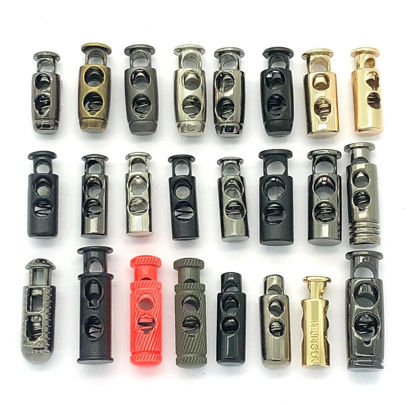 Best Selling Clothing Silver Toggle Stopper Drawstring Buckle Metal Elastic Cord Stopper Lock