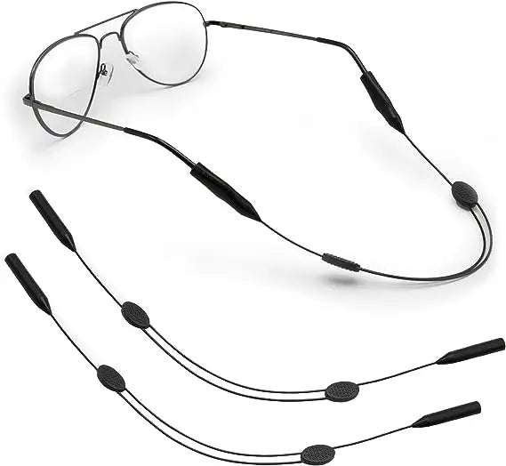 Eye Glasses String Strap Holder - No Tail Sunglass Strap for Men - Adjustable Eyeglass Strap for Women - Wired Eyewear Retainer