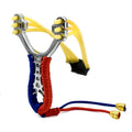 Piaoyu Hot Sale Hunting Powerful Sling Shot Animal Hand Carved  Alloy Sling Shot with Rubber Band