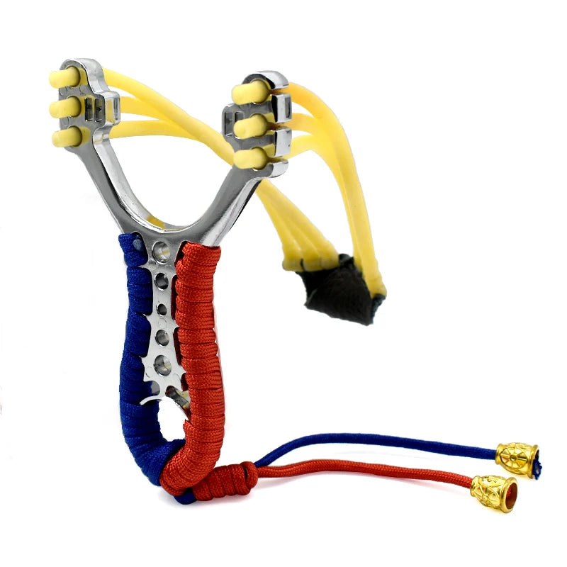 Piaoyu Hot Sale Hunting Powerful Sling Shot Animal Hand Carved  Alloy Sling Shot with Rubber Band