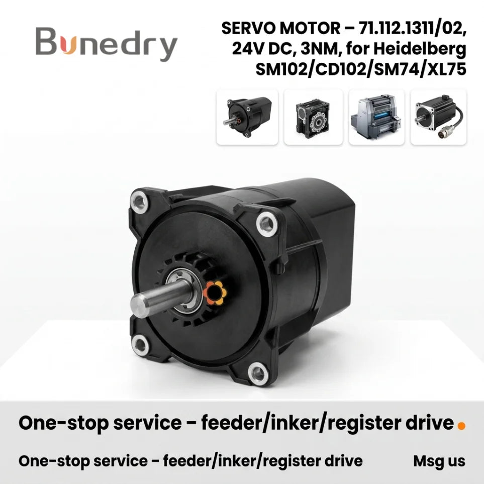 Servo Motor 71.112.1311/02 HBD Machinery Part 71.112.1311 for SM74 SM102 CD102 Offset Printing Machine Spare Parts