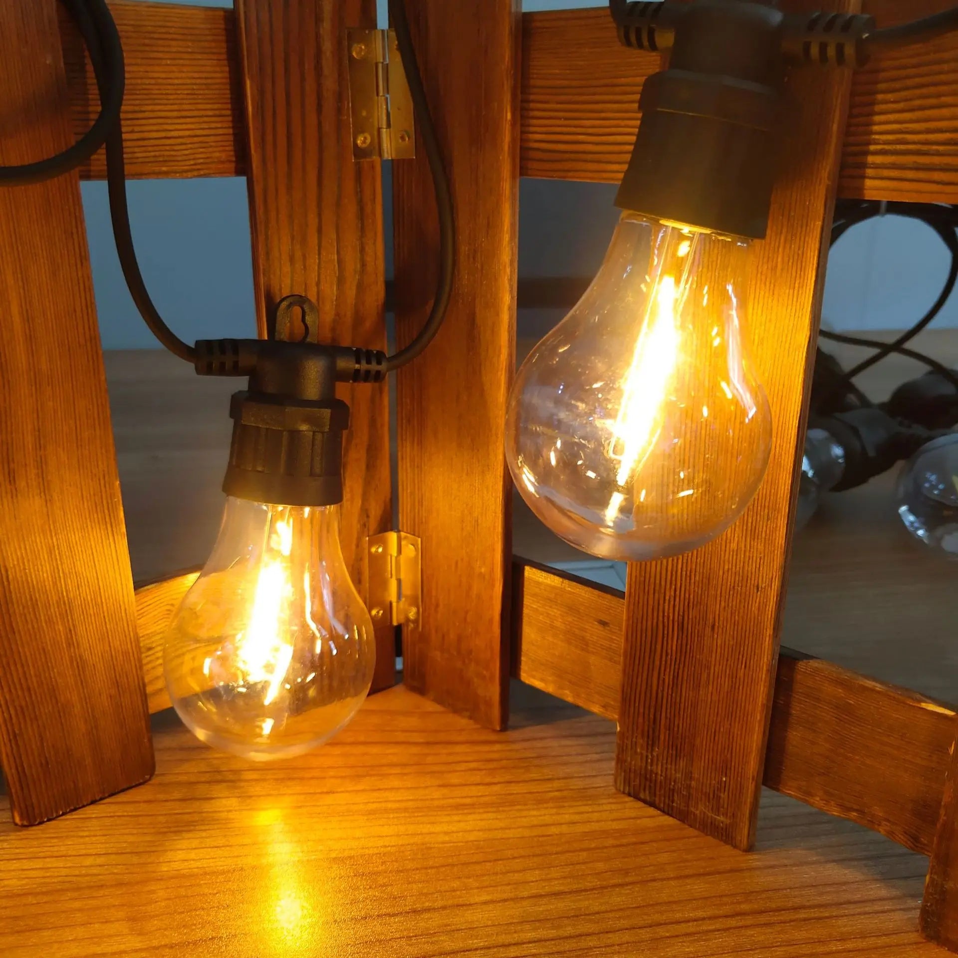 Garden Light Shatterproof Edison E27 A60 Outdoor String Light Bulbs Waterproof  IP65 String Lights for Patio Backyard Party