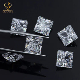 1.5mm-10.0mm Square Shape Cubic Zirconia Factory Price White CZ Stone Full Size Loose Gemstone in Stock