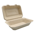 Eco-Friendly Cornstarch Recyclable Foldable Food Boxes Takeaway Lunch Containers Biodegradable UV Coating Embossing