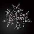Wholesale Dance With Stars Iron on Rhinestone Transfer Rhinestone Motif Designs