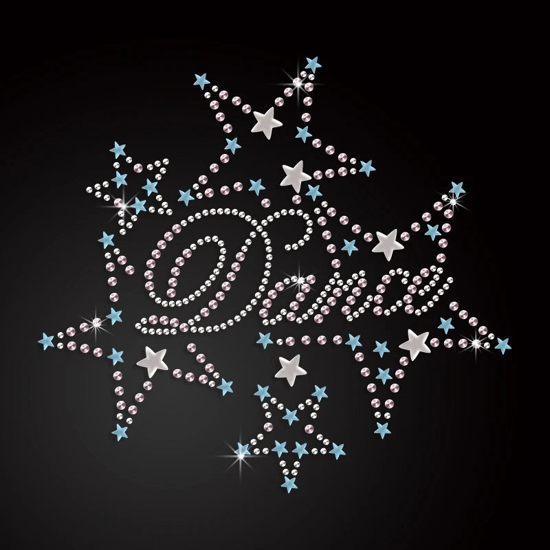 Wholesale Dance With Stars Iron on Rhinestone Transfer Rhinestone Motif Designs