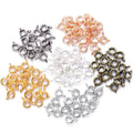 YuenZ Copper Spring Ring Clasp With Open Jump Ring Jewelry Clasp for Chain Necklace Bracelet Connectors Jewelry Making V121