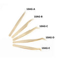 DF 10A Stainless Steel Eyelash Tweezers High Quality Hot Selling Beauty Tool in Gold with Customized Logo Wholesale Price