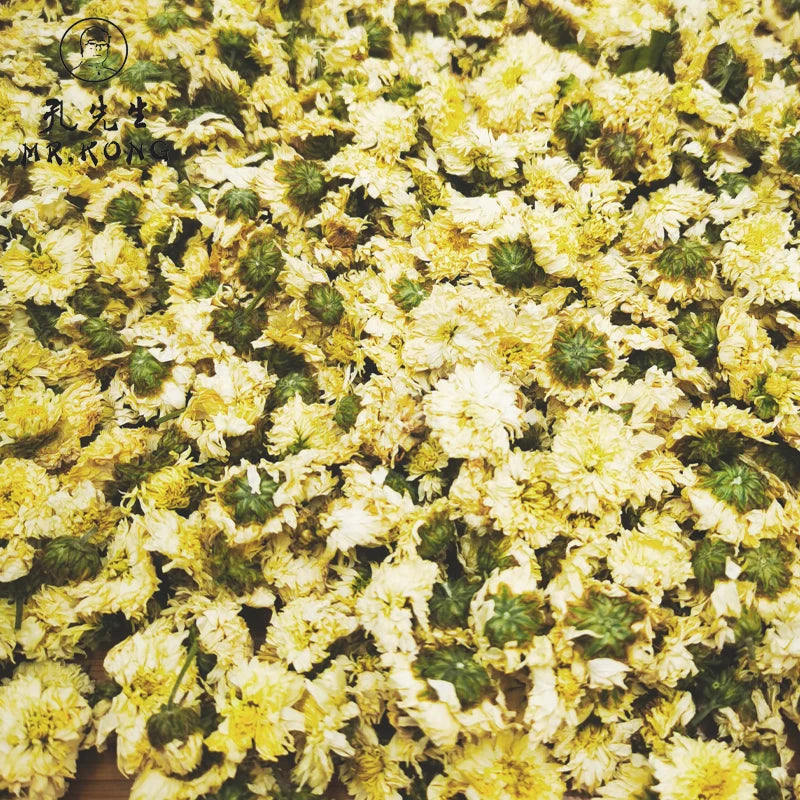 Factory Wholesale Chrysanthemum Gong Ju Dried Chrysanthemum Flower Tea Herb Tea Floral Flavor Bulk Bags Numerous Benefits