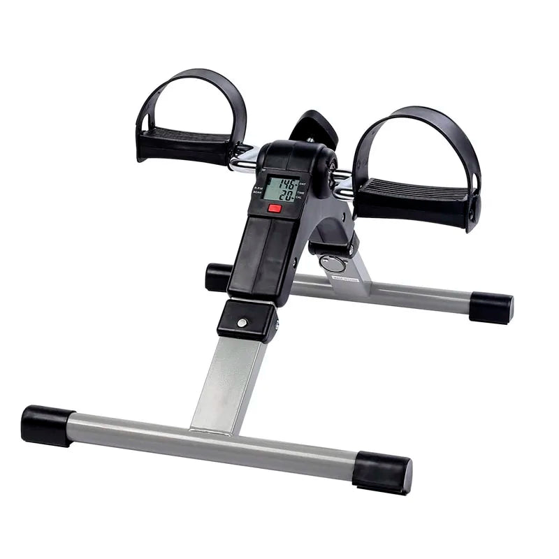Portable Mini Exercise Bike with Electronic Display Adjustable Resistance Fitness Peddler Desk Bike for Sports & Entertainment