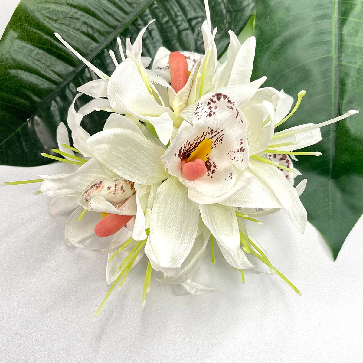 Wholesale Spider Lily Orchid Earring Hair Clip Girls' Beauty Decoration in Hawaiian Style From Thailand MegaBDM