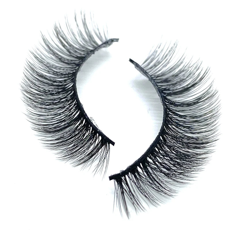 Wholesale Premium Other Eyelashes Handmade Wispy 3D Silk Eyelashes Natural Soft Full Strip Eyelashes