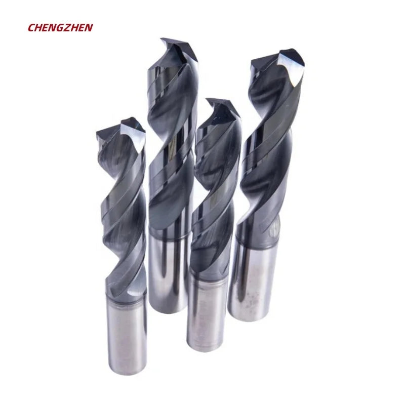 Solid Tungsten Carbide Drill Bits 1.0-12mm CNC Twist Drill Bit Stainless Steel Metalworking Milling Cutter Tools for Machine