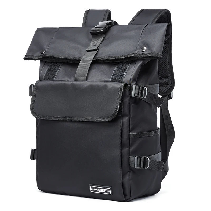 MOYYI Anti-Theft Roll-top Men's Fashion Dress Laptop Backpack Waterproof Multi-Functional Outdoor Travel Backpack for Sport