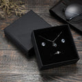 Black Kraft Paper Jewelry Box Necklace Jewelry Packaging Box Wholesale Printable Logo Bracelet Gift Box Customized