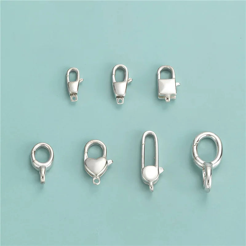 Wholesale Classic 925 Sterling Silver Lobster Clasp for Bracelet Necklace Component Bulk