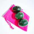 Wholesale DIY Stone Healing Jade Crystal Egg Semi-Precious Mineral Ball Kegel Nephrite Jade Egg From China