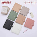 Etsy FB TK Best-Selling Lambskin Leather Wider A5 Ring Binder As Leather Envelopes Suitable for Inserts with Tabs