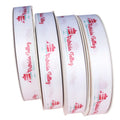 Factory Customised Decoration Ribbon Birthday Gift Box Packaging Ribbon Roll 3D Gold Thermal Transfer Ribbon