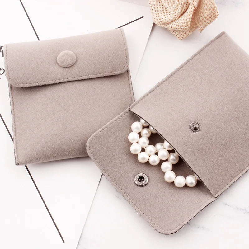 Wholesale Velvet Fabric Drawstring Pouch Bag Personality Bag for Jewelry Packaging Microfiber Jewelry Pouch