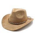 New European Style Custom Cowboy Hat Oem Suede Men and Women Western Top Suede Cowboy Hat