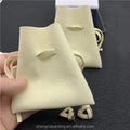Luxury Beige Suede Jewelry Bags Drawstring Bag Velvet Microfiber Jewelry Packaging Gift Pouch
