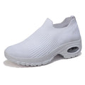 comfort Flexible Sole Breathable Knitted Upper Soft Light Weight Design Convenient slip on Girls Shoes Flat Work Shoes