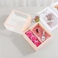 Luxury Art Paper Flower Bouquet Box Glossy Laminated 'Mom I Love You' Roses for Mother's Day Gift