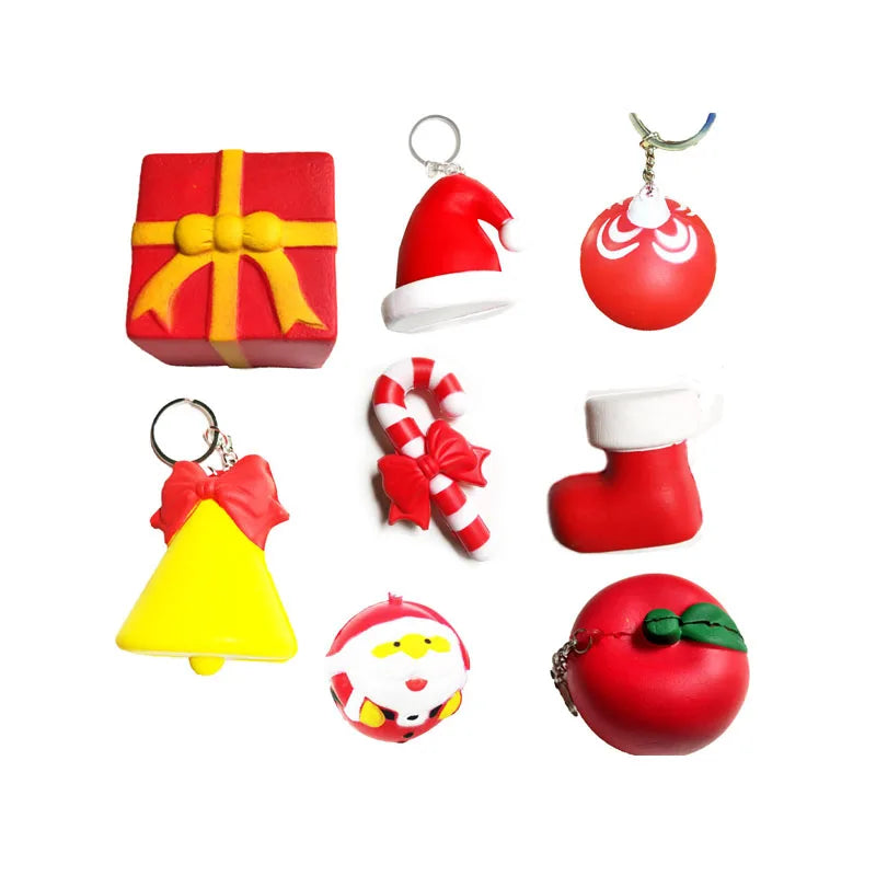 Wholesale Custom Slow Rising Squishy Christmas Squeeze Fidget Promotional Gift Toy