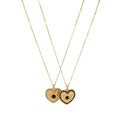 Popular Designs Stainless Steel PVD Plated Diamond Black Evil Eyes Heart Shape Fashion Pendant Necklace for Girls