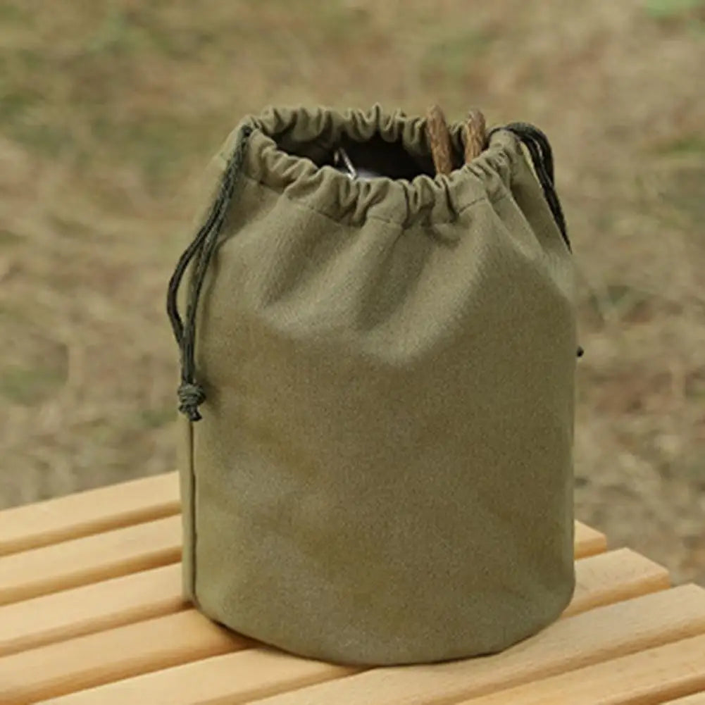 Outdoor Dewye Camping Large Capacity Drawing Canvas Storage Bag for Tableware and Debris