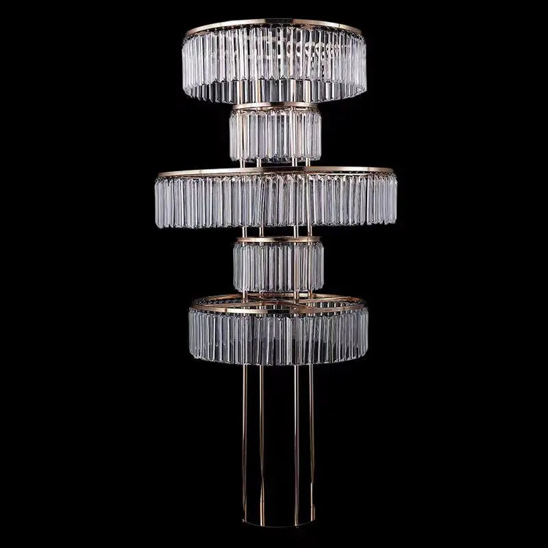 I810 Transparent Acrylic Multi-layer Candlesticks Wedding Hotel Restaurant Table Centerpieces Flower Arrangement MegaBDM