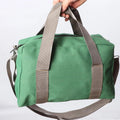 Best Large Green Construction Carpenter Heavy Duty Waxed Canvas Tool Tote Bag with Zipper and Shoulder Strap