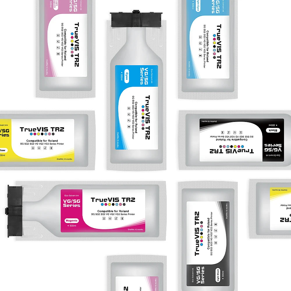 Xcellent Compatible Truevis Ink 500ml Eco-solvent Ink Bag for Roland Truevis SG3-300 SG3-540 VG-540 VG-640 VG2-540 Printer