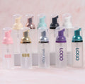 Empty 30Ml 50Ml 60Ml Pink Frosted Pet Lash Shampoo Plastic Foaming Bottles With Gold Foam Pump for Facial Lash Cleanser Bottle