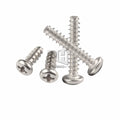 304 Stainless Steel Round Head Self-tapping Screw Phillips Head Round Head Flat Tail Self-tapping Screw PB1.4-PB5.0