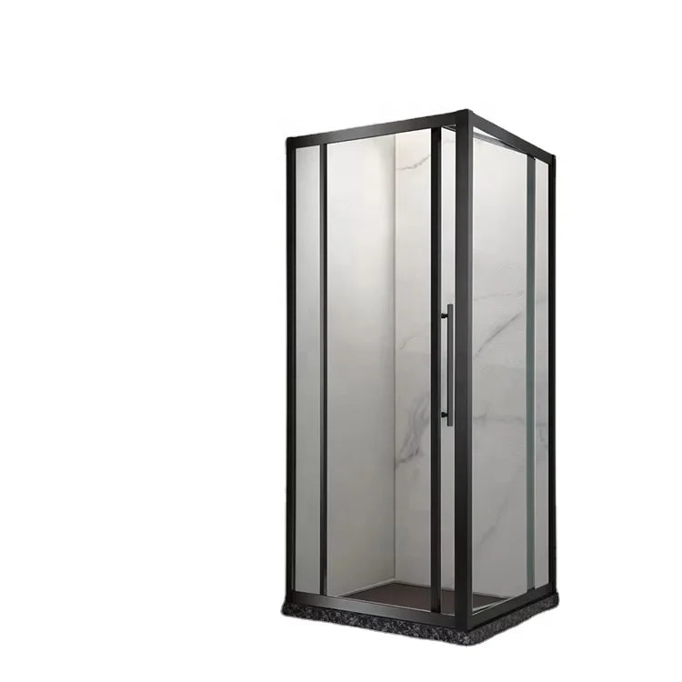 Corner Rectangle Shape Enclose Walk-in Sliding Glass Bathroom Door Modern Aluminum Shower Glass Doors