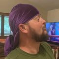 Soft Velvet Triple Stitched Durags for Men & Women Long Double Wide Straps Silky Durag Liner for Casual Wear