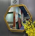 87X80cm Wholesale Large Big House Mirror Gold Metal Hanging Hook Iron Wrought Decor Wall Mirror Decoration Art for Living Room MegaBDM