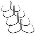 WEIHE Hot Sale 5pcs/set High Quality High Carbon Steel Black Anchor Treble Fishing Hooks