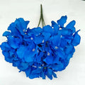 E-L074 Factory Wholesale 5 Heads Big Hydrangea Wedding Artificial Single White Hydrangea Flowers