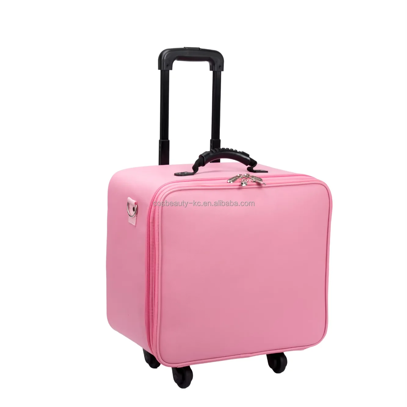 Large Trolley Case With Wheels EVA Divider Beauty Trolley Zipper Multi-functional Beauty Makeup case