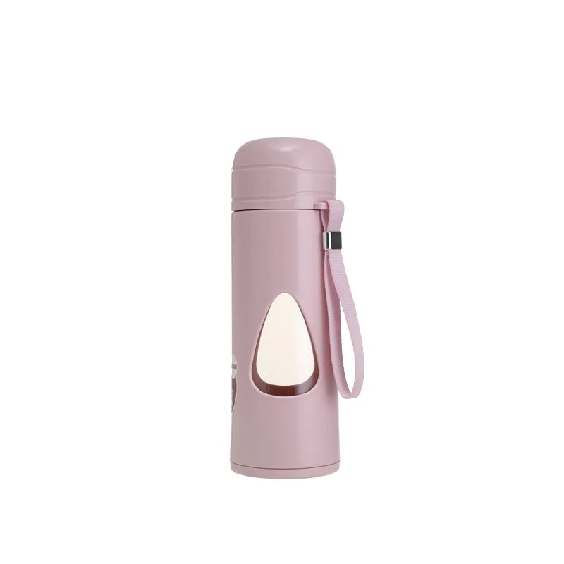Drop-shaped Double-layer Glass Water Bottle Anti-scald Anti-drop Tea Cup Box Minimalist Unisex Graduation Thermal Insulation
