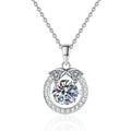 Infinity Symbol Tiny Zircon 1Carat Moissanite Sterling Silver S925 Trendy Design Moissanite Necklace for Women