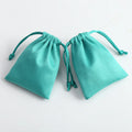 CAMD Chinese Manufacturers Wholesale Small Minimum Quantity Green Color Drawstring Gemstone Dust Pouches for Jewelry Accessories