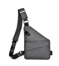 2025 Men's Anti-Scratch Oxford Chest Bag Lightweight Crossbody Pack with Multi-Layer Storage for Outdoor Sports