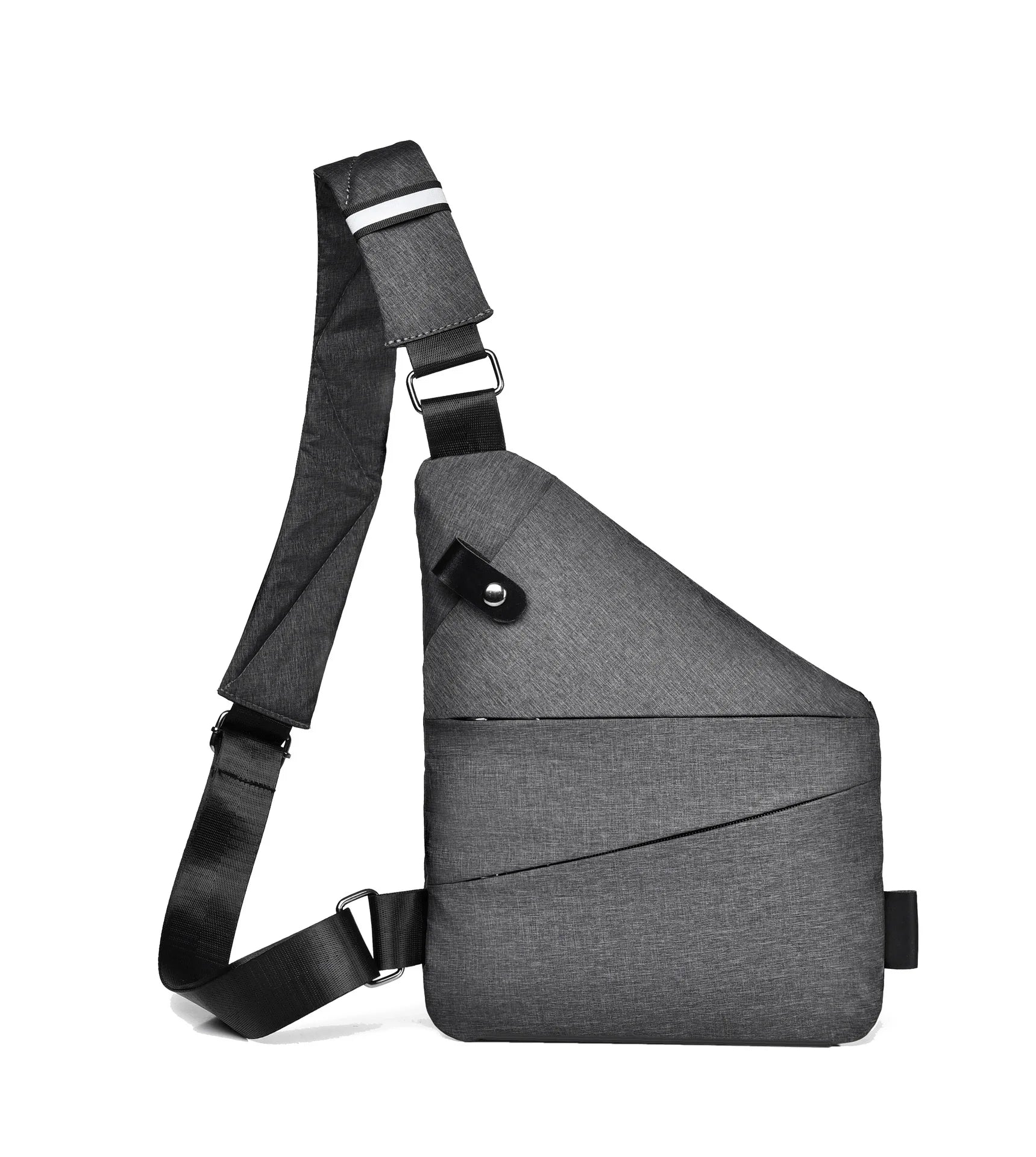 2025 Men's Anti-Scratch Oxford Chest Bag Lightweight Crossbody Pack with Multi-Layer Storage for Outdoor Sports